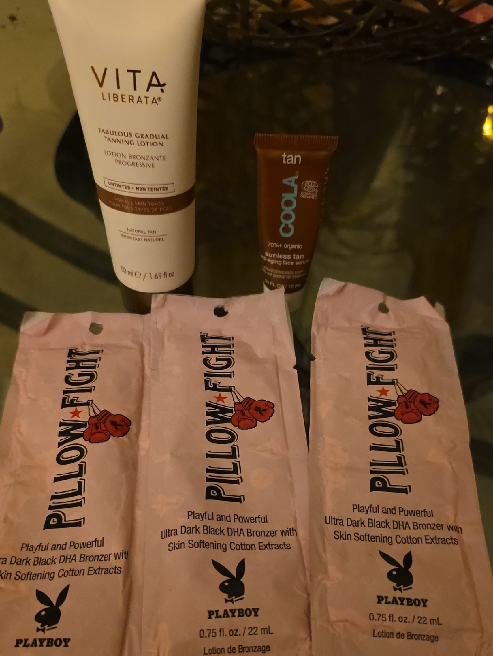 VITA Liberata Tanning Lotions + Playboy Pillow Fight Packets + Coola